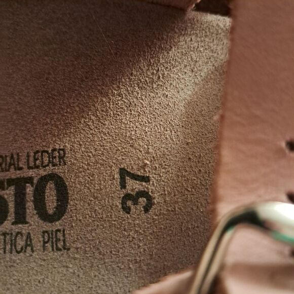 Mephisto Sandals Women's 37 7 Helen Braided Twist Gladiator Leather Comfort - Picture 7 of 10